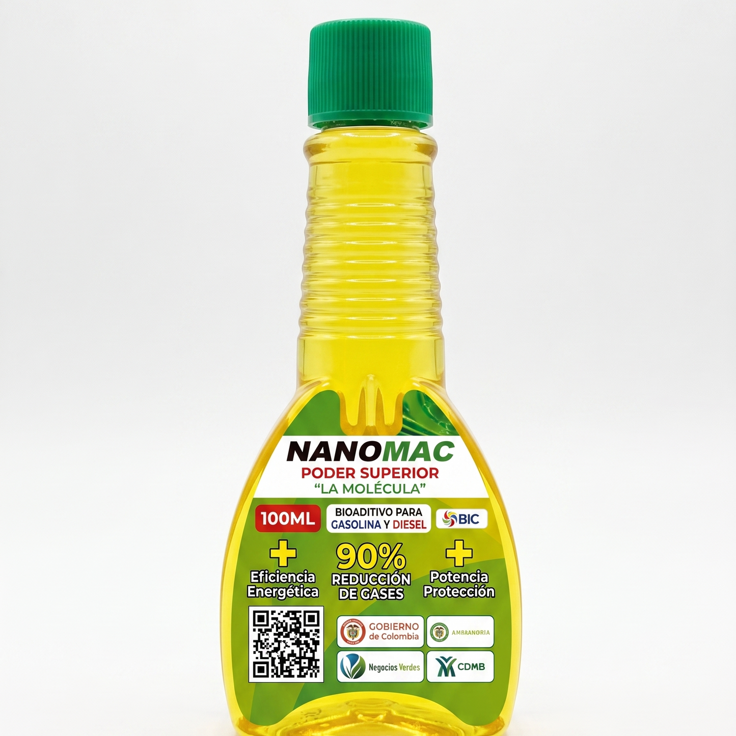 NANOMAC 60ml PULMÓN - Bioaditivo nanotecnológico para gasolina