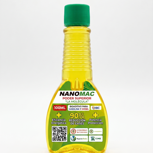 NANOMAC 60ml PULMÓN - Bioaditivo nanotecnológico para gasolina